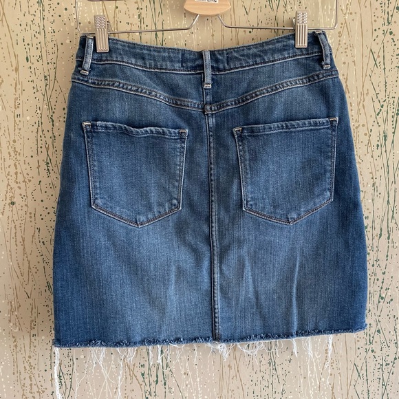 A&F Button Front Denim Midi Skirt size 28 - Picture 4 of 4